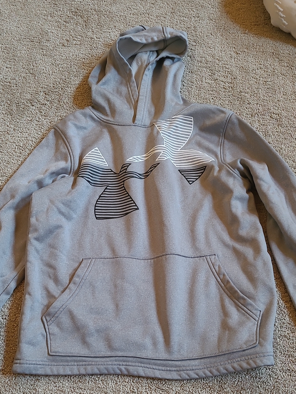 Under Armour YLG Hoodie with Striped Logo
